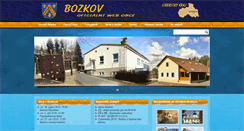 Desktop Screenshot of obecbozkov.cz
